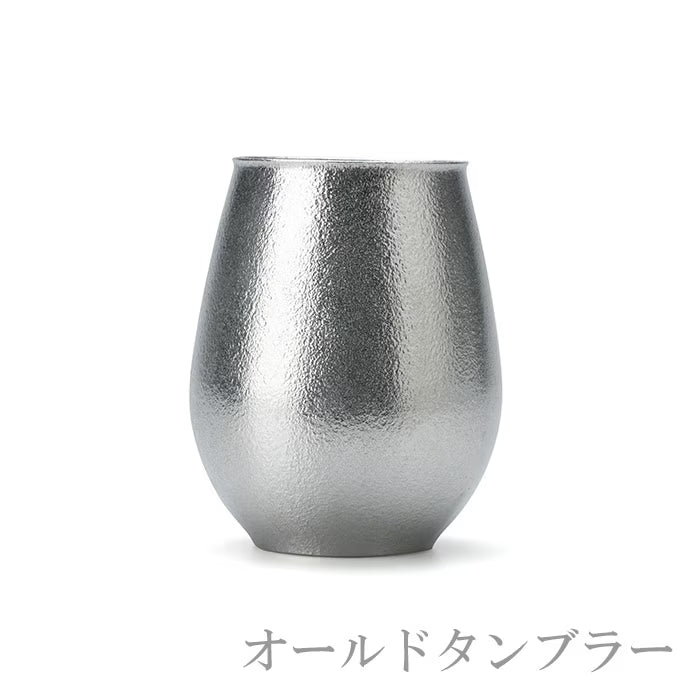 NOUSAKU Old Tumbler Set of 2 – Japanese pure tin whisky cups