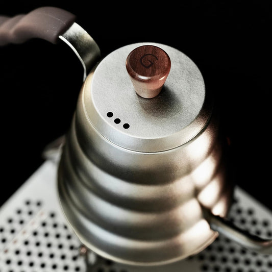 HARIO - V60 Drip Kettlevono, Titanium, Practical Capacity, 20.3 fl oz (600 ml), Lightweight, Outdoor, Titanium, Gray, Induction Not Compatible