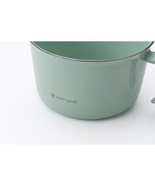 Snow Peak - Enamel Wide Mug 400 – Pale Green