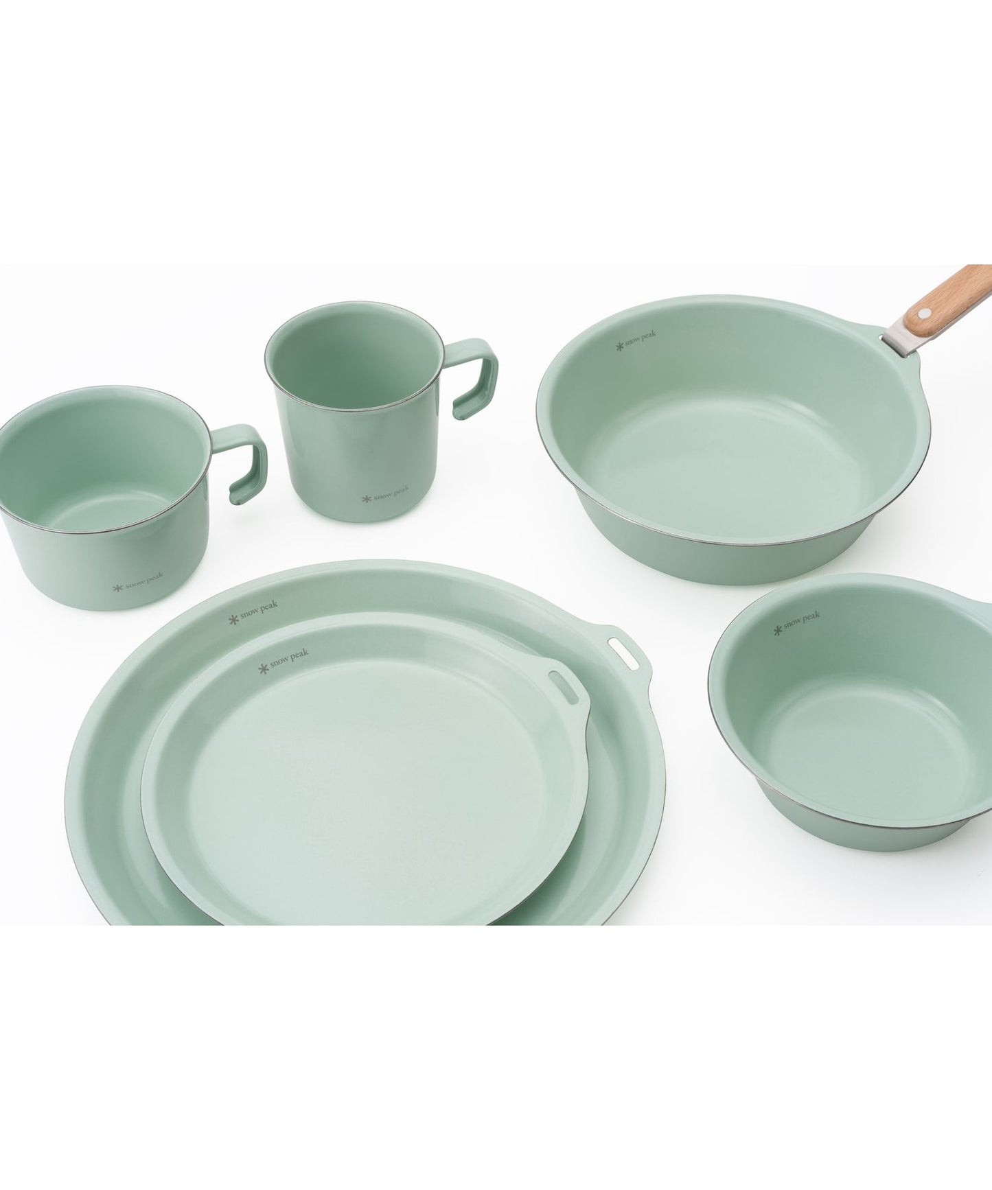 Snow Peak - Enamel Wide Mug 400 – Pale Green
