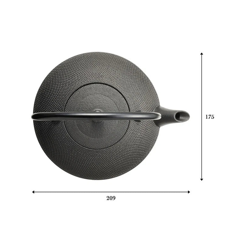 Oigen - Iron Kettle Hiragata Tsubu Arare 0.9L
