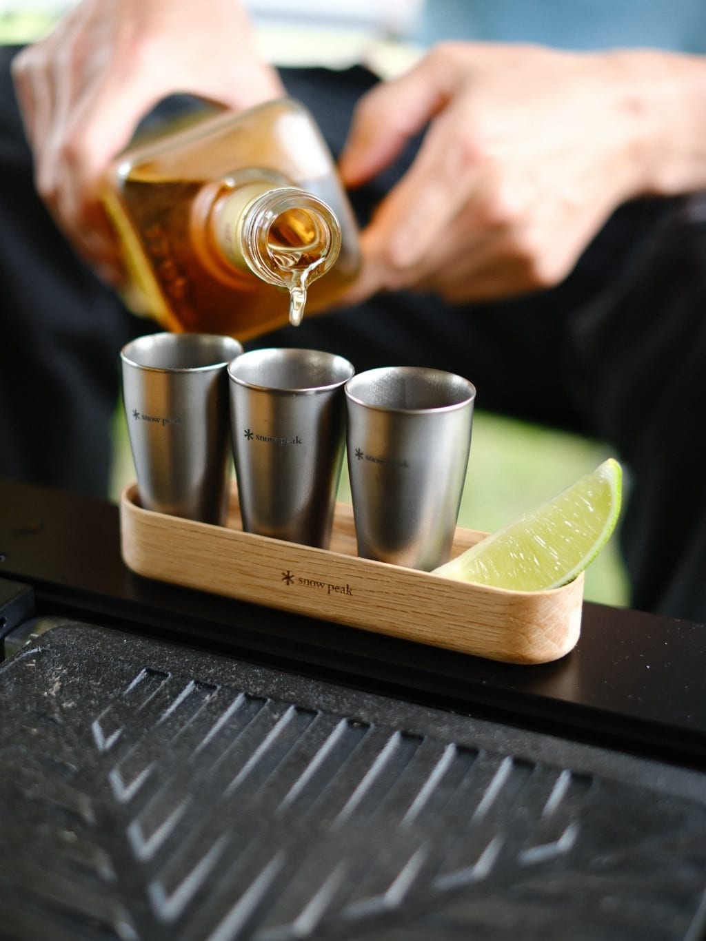 A Better Drink by the Fire: Inside Snow Peak’s Titanium Shot Glass Duo
