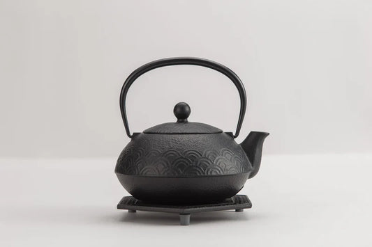 Iwachu - Teapot for both iron kettle and 5 types Qinghai wave set