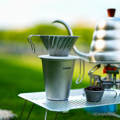 HARIO - V60 Titanium Pour-Over Coffee Dripper