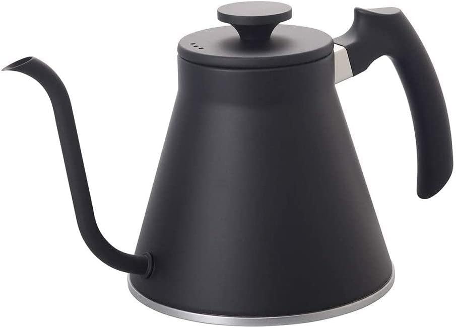 HARIO - V60 Drip Kettle, Fits Gas Fires, Induction Compatible, Practical, 27.6 fl oz (800 ml), Matte Black, Made in Japan