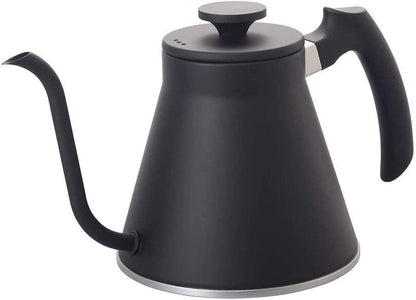 HARIO - V60 Drip Kettle, Fits Gas Fires, Induction Compatible, Practical, 27.6 fl oz (800 ml), Matte Black, Made in Japan