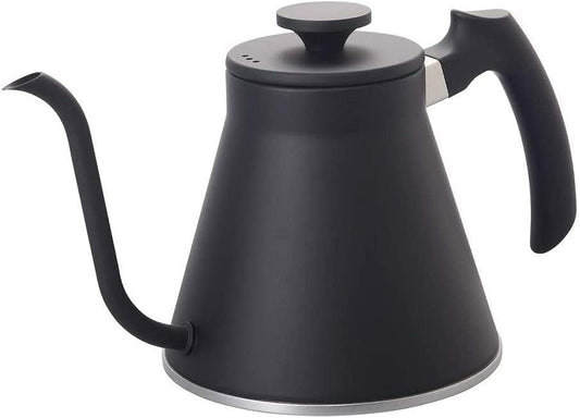 HARIO - V60 Drip Kettle, Fits Gas Fires, Induction Compatible, Practical, 27.6 fl oz (800 ml), Matte Black, Made in Japan