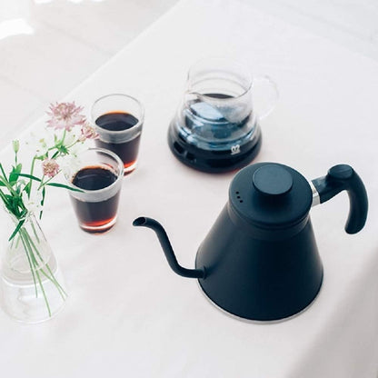 HARIO - V60 Drip Kettle, Fits Gas Fires, Induction Compatible, Practical, 27.6 fl oz (800 ml), Matte Black, Made in Japan