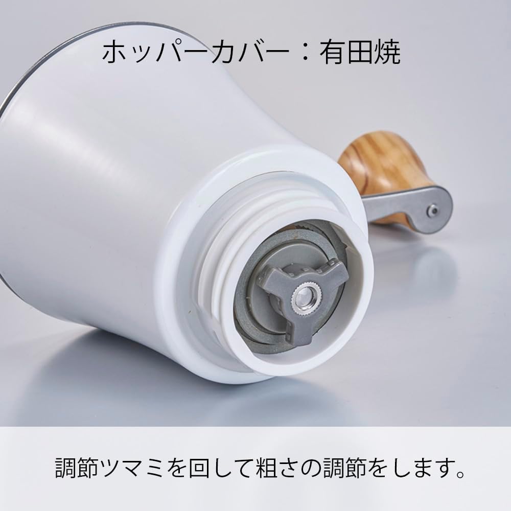 HARIO - Ceramic Coffee Mill Wood N Manual Coffee Beans Grinder 30g