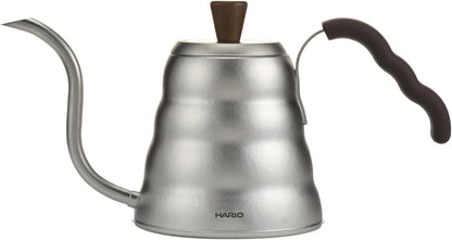 HARIO - V60 Drip Kettlevono, Titanium, Practical Capacity, 20.3 fl oz (600 ml), Lightweight, Outdoor, Titanium, Gray, Induction Not Compatible