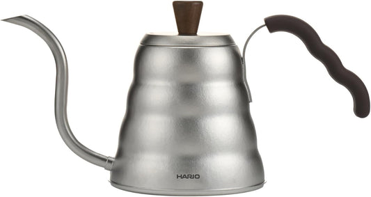 HARIO - V60 Drip Kettlevono, Titanium, Practical Capacity, 20.3 fl oz (600 ml), Lightweight, Outdoor, Titanium, Gray, Induction Not Compatible