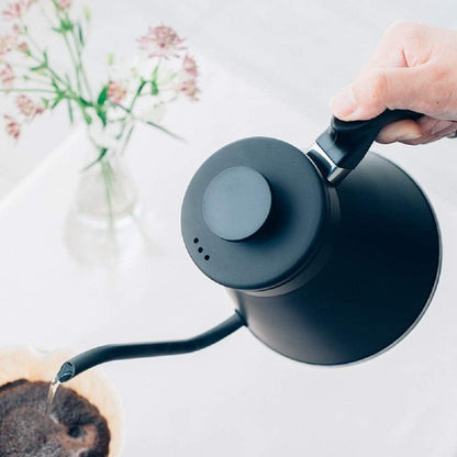HARIO - V60 Drip Kettle, Fits Gas Fires, Induction Compatible, Practical, 27.6 fl oz (800 ml), Matte Black, Made in Japan