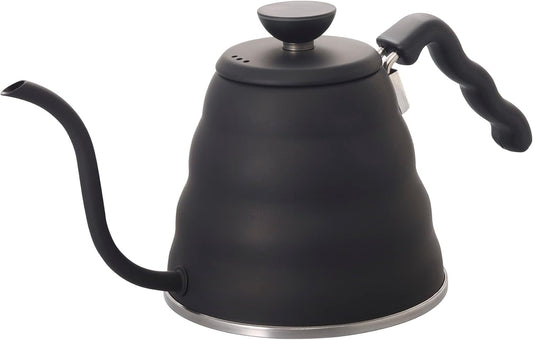 HARIO - V60 Drip Kettle, Buono, Practical Capacity 800 ml, Direct Fire/IH Compatible, Matte Black, Made in Japan