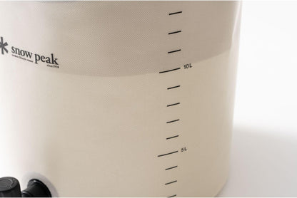 Snow Peak - FP-130 Soft Water Jug, Tank, Water Bag, Faucet, Foldable, Camping, Outdoors, BBQ