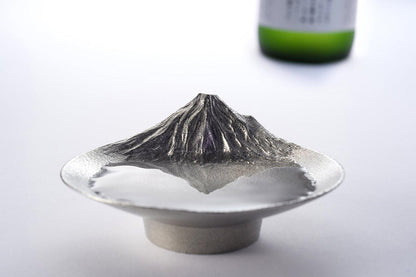 GINGADO Sakasa Fuji 99.99% pure tin sake cup made in Takaoka Japan