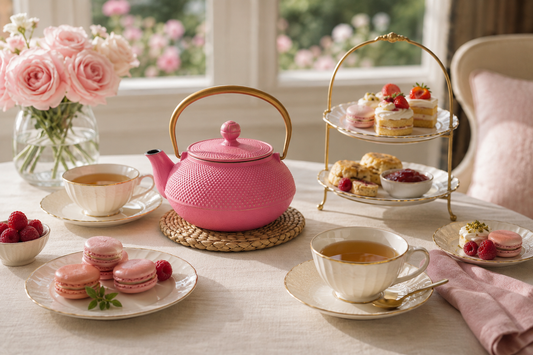 IWACHU - Teapot type 5 Arale (goldpink) Turu gold