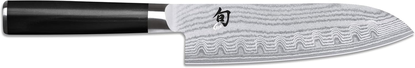 Shun - Classic Santoku Knife, Dimple, 6.9 inches (175 mm) Santoku Knife