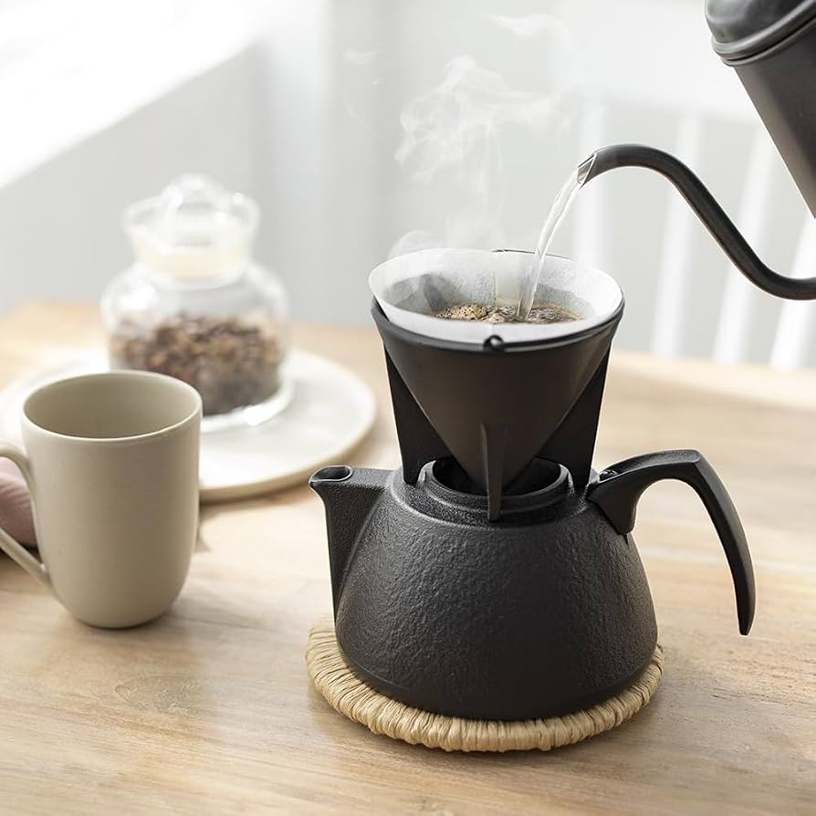 IWACHU Coffee Pot Set Nambu Tekki cast iron made in Japan