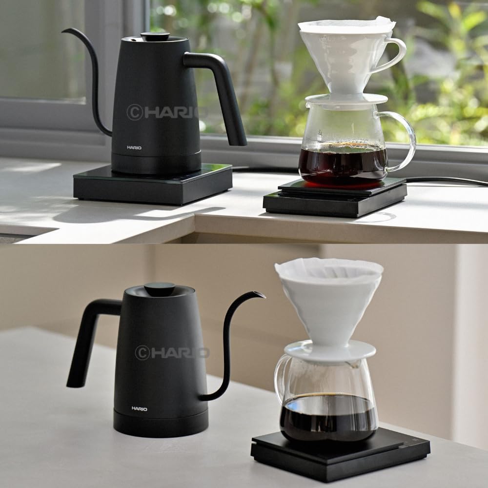 HARIO - Electric Kettle Lyra - Electric Kettle with Temperature Control, Keep Warm Function, Lightweight Design, Maximum Capacity 800mL