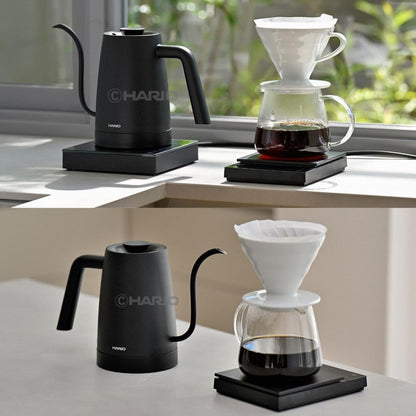 HARIO - Electric Kettle Lyra - Electric Kettle with Temperature Control, Keep Warm Function, Lightweight Design, Maximum Capacity 800mL