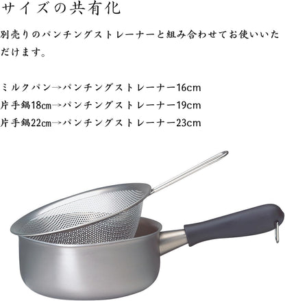 Sori Yanagi - 3-Layer Stainless Steel/Aluminum Single Handle Pot