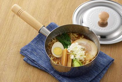 Yoshikawa - Yukihira Saucepan with Embossed Pattern, 7.1 inches (18 cm/1.2 Quart)