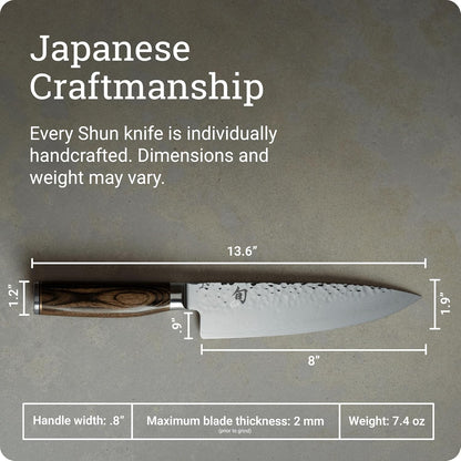 Shun - Premier Chef's Knife, 8 inches (200 mm), KAI Shun TM0706