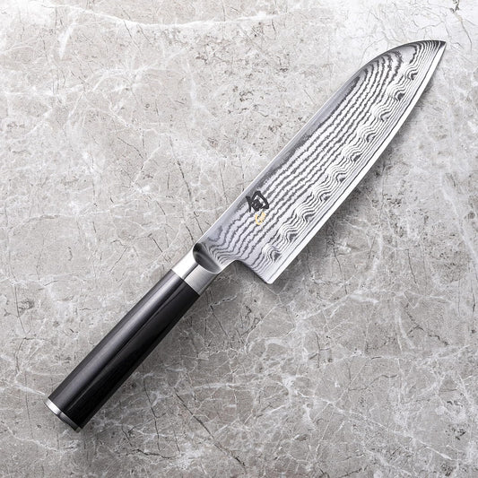Shun - Classic Santoku Knife, Dimple, 6.9 inches (175 mm) Santoku Knife