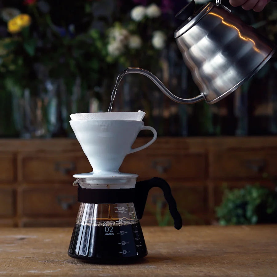 HARIO - V60 Transparent Dripper 02 Ceramic Red for 1-4 Cups Coffee Hand Drip