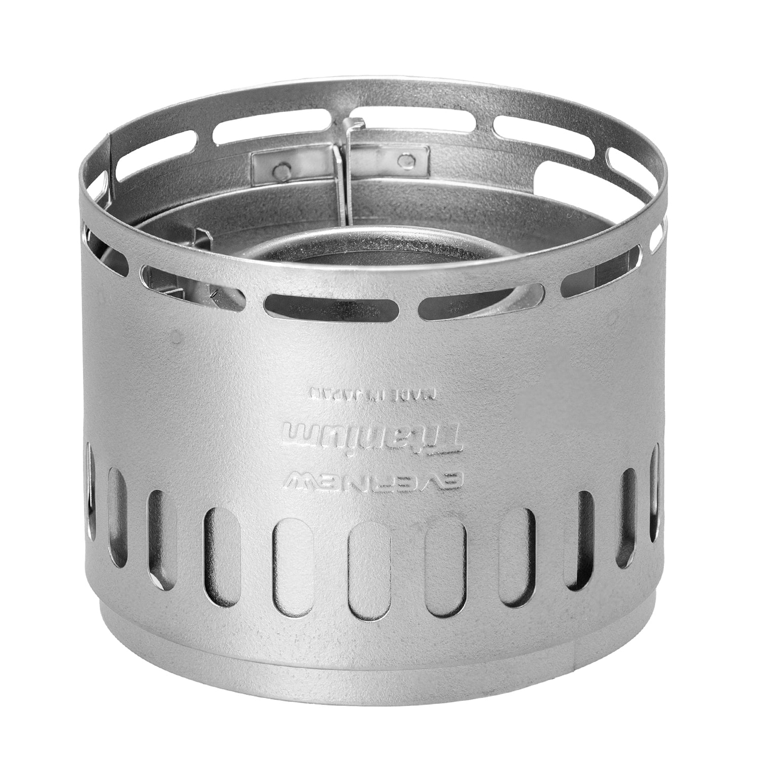 EVERNEW Alcohol Stove Stand DX Set with titanium alcohol stove and windscreen pot support