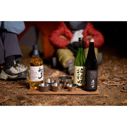EVERNEW TibiTibi Shine 15g pure titanium sake cup with mirror-polished finish