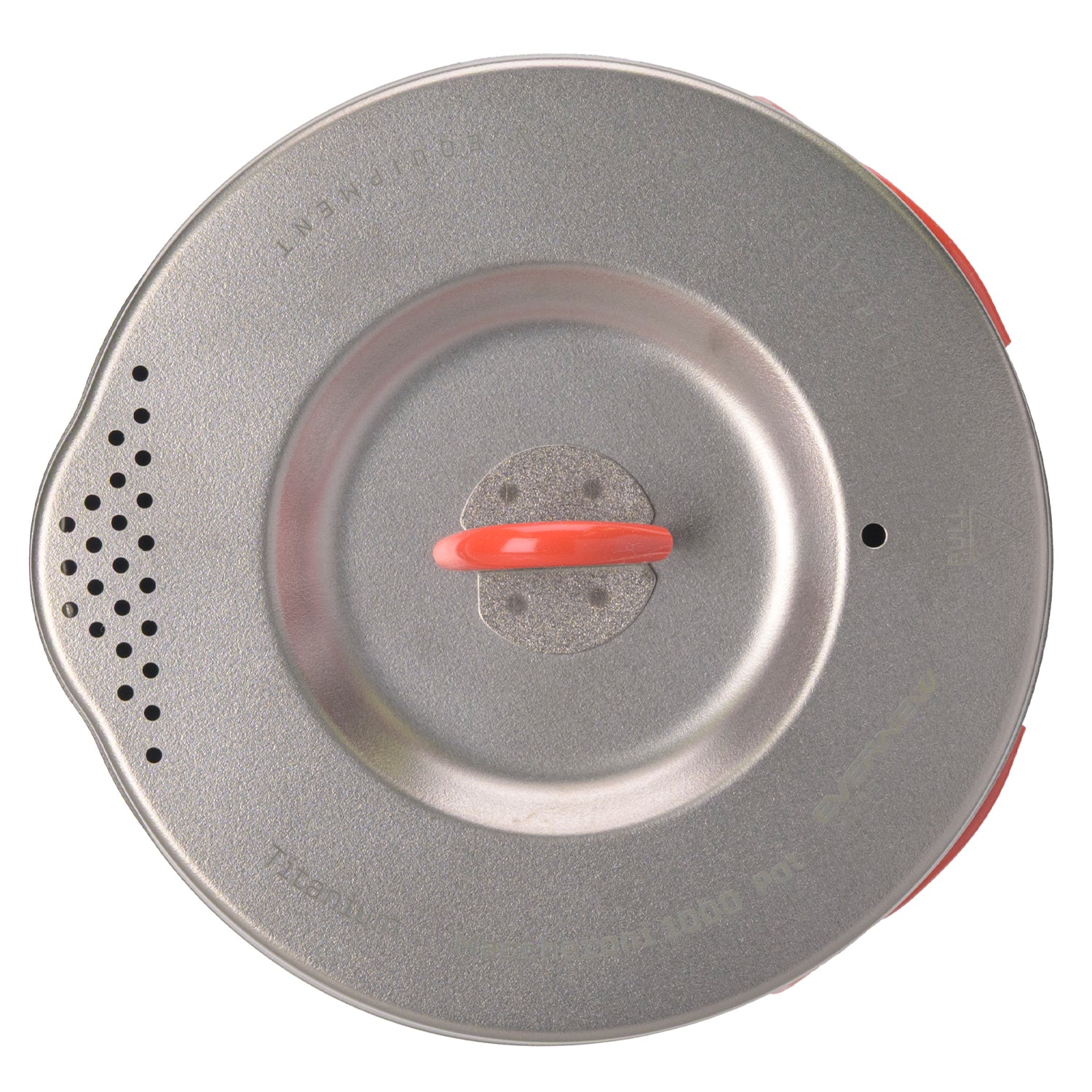 EVERNEW Ti Maccheroni Pot 1000 pure titanium backpacking pot with locking strainer lid