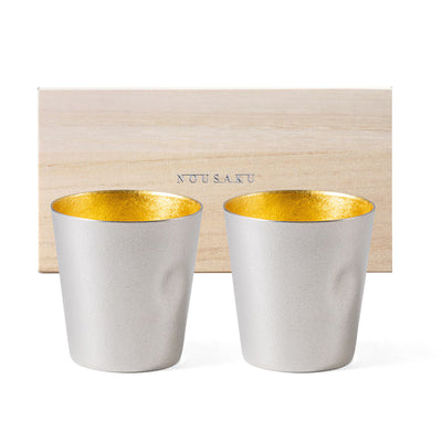 NOUSAKU – NAJIMI Gold Leaf Tumbler Set of 2