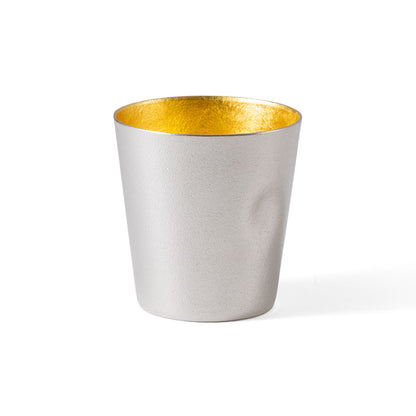 NOUSAKU NAJIMI Tin Tumbler & Gold Leaf Set | Japanese Drinkware