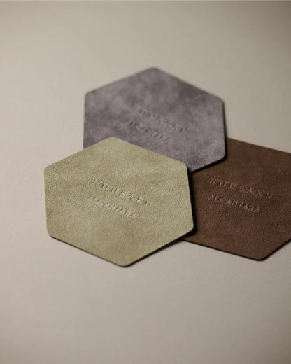 NOUSAKU Break Time Set – Pure Tin Tumbler with Alcantara Sleeve and Coaster