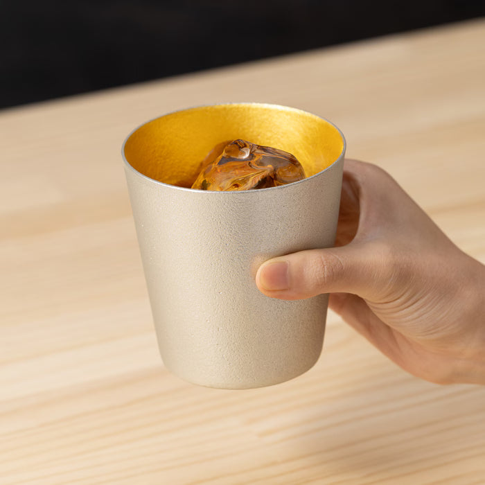 NOUSAKU NAJIMI Gold Leaf Tumbler Set of 2