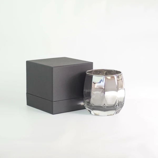 PROGRESS - Vertex-Silver Titanium Whisky Glass