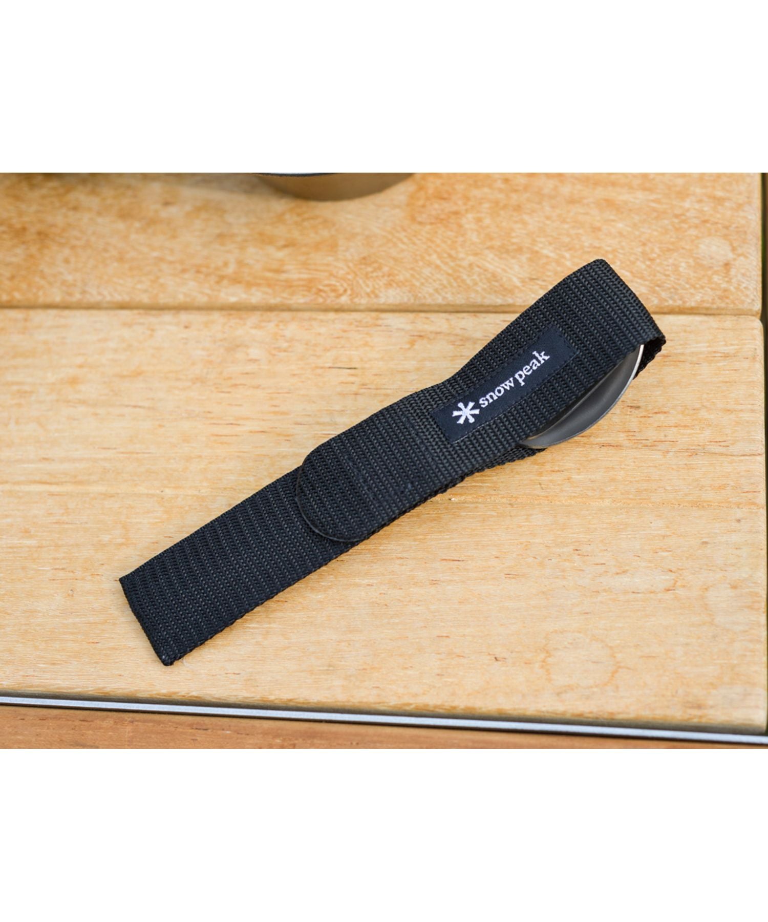 Snow Peak Wapper titanium spoon and fork set with black storage case