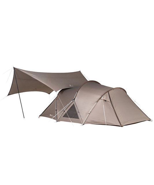 Snow Peak Land Nest M tent and tarp set for 3–4 person camping