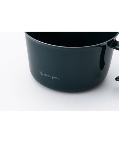 Snow Peak - Enamel Wide Mug 400 – Forest Blue