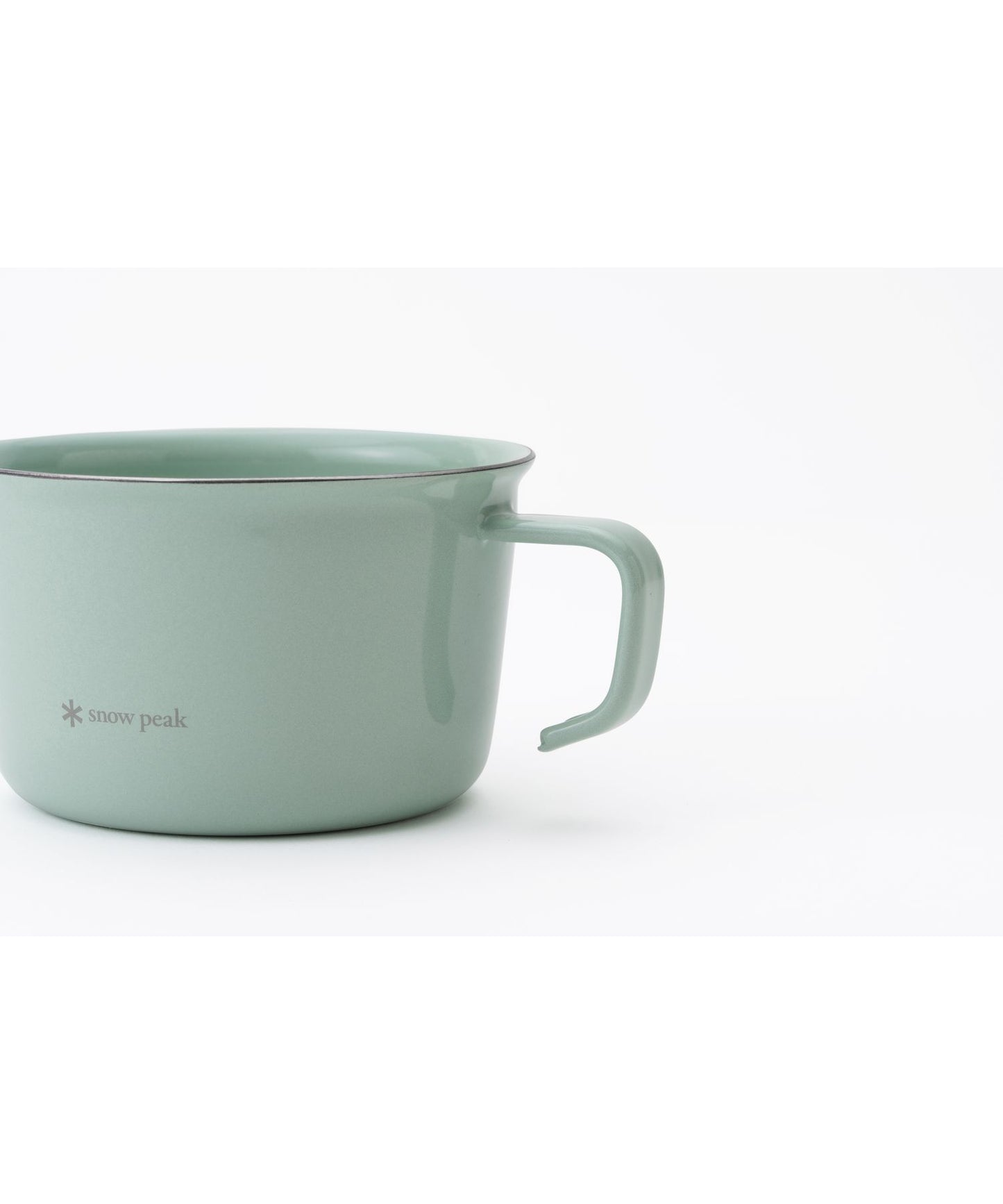 Snow Peak - Enamel Wide Mug 400 – Pale Green