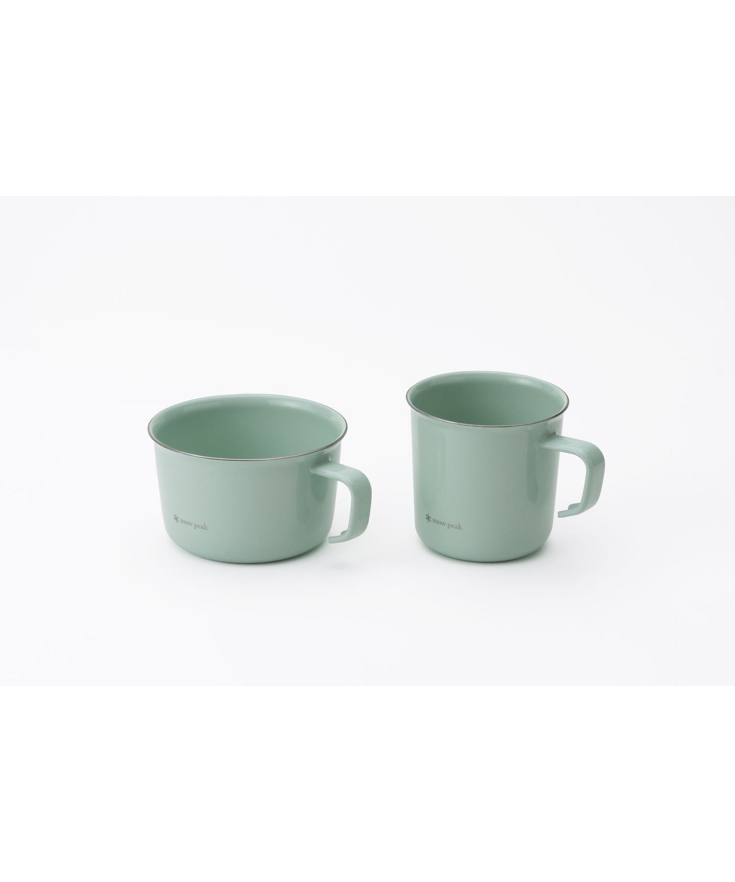 Snow Peak - Enamel Wide Mug 400 – Pale Green