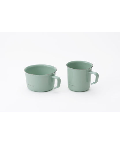 Snow Peak - Enamel Wide Mug 400 – Pale Green