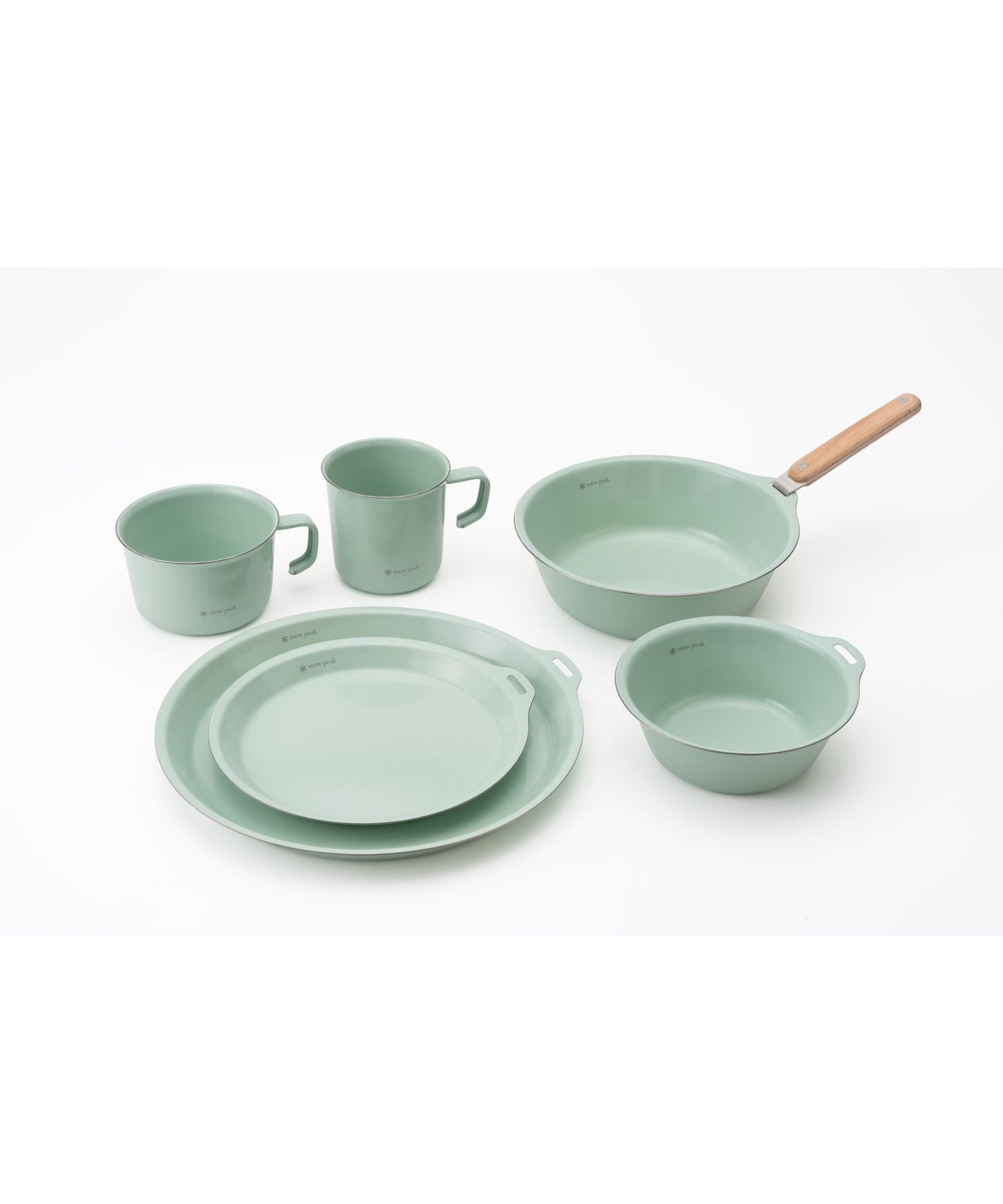 Snow Peak - Enamel Plate 200 Pale Green