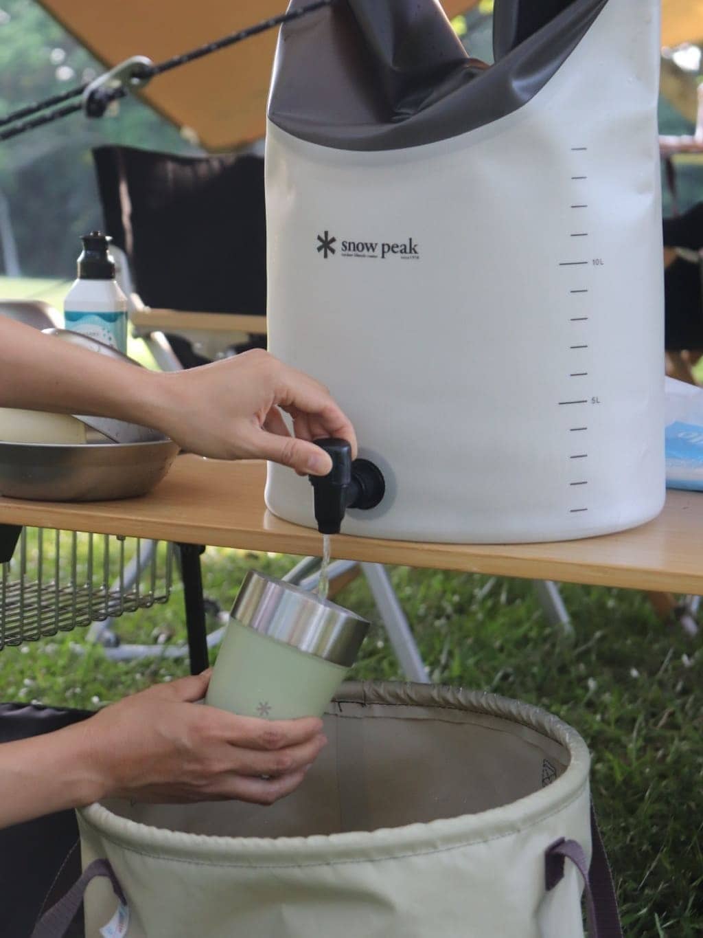 Snow Peak - Soft Water Jug, Portable Shower