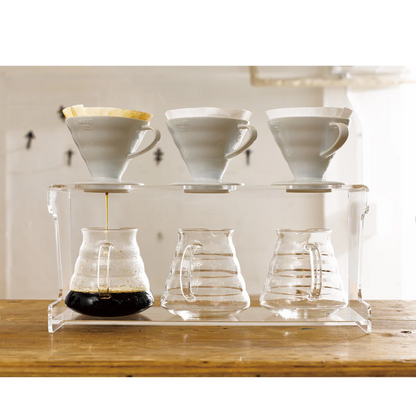 HARIO - V60 Transparent Dripper 02 Ceramic Red for 1-4 Cups Coffee Hand Drip