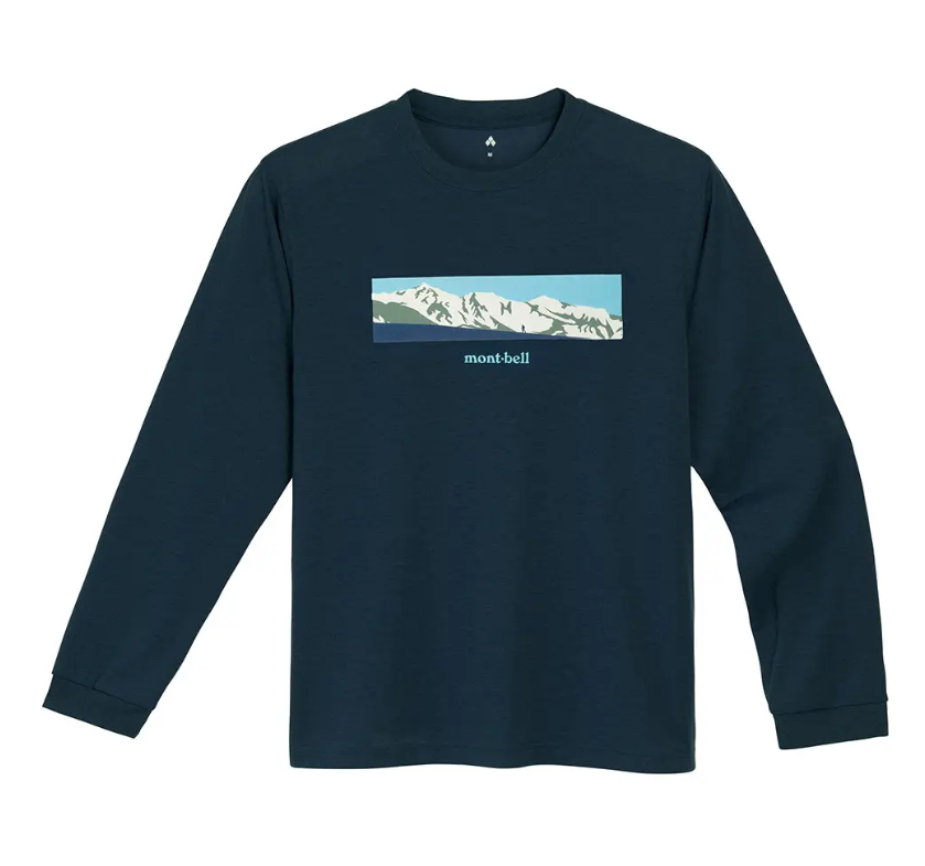mont-bell Wickron Long Sleeve T White Mountain Range