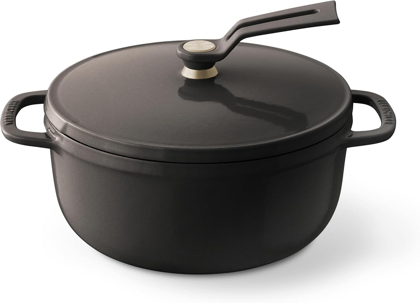 Vermicular - Cast Iron Enamel Pot, 8.7 inches (22 cm), Matte Cloud Pink, Waterless Cooking, Waterless Bake, Includes Exclusive Recipe Book, Oven Pot 2