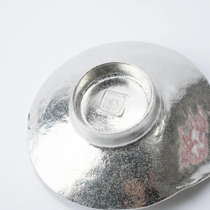 GINGADO Sakasa Fuji 99.99% pure tin sake cup made in Takaoka Japan