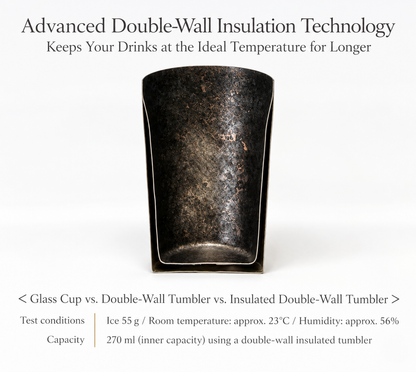 HORIE Aishu Premium Double-Wall Titanium Tumbler Made in Japan